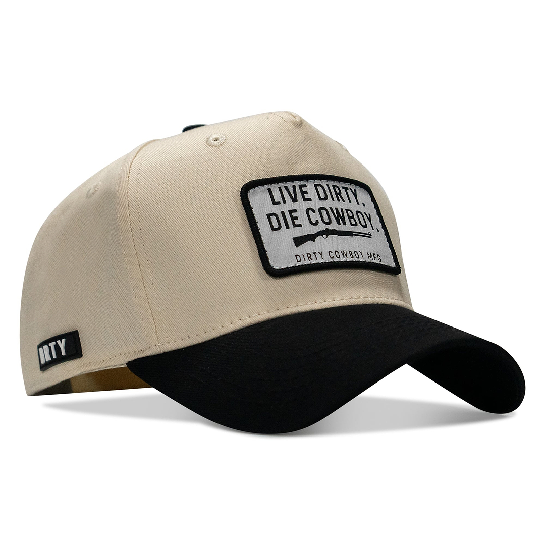 Live Dirty. Die Cowboy Patch 5 Panel Workhorse Snapback