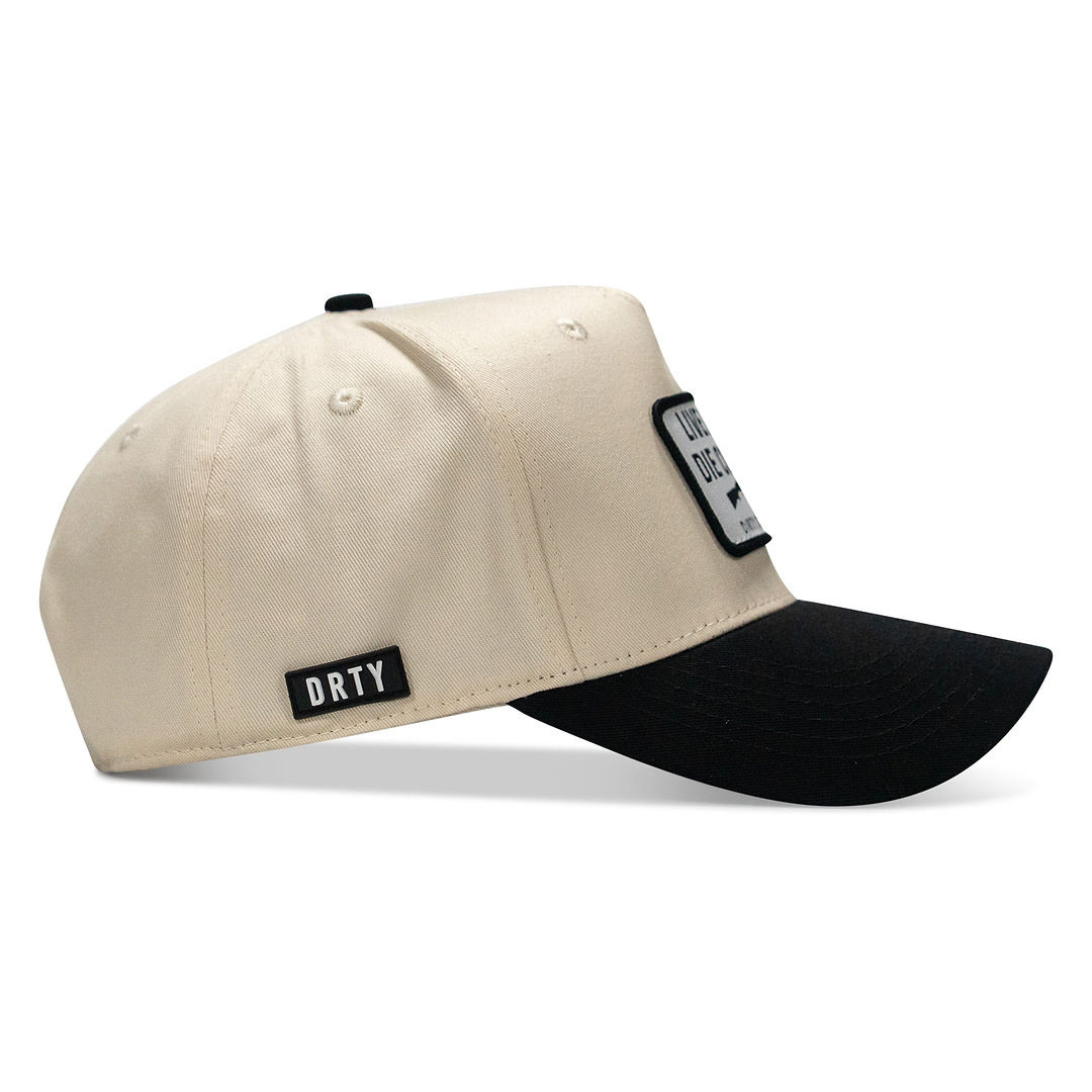 Live Dirty. Die Cowboy Patch 5 Panel Workhorse Snapback