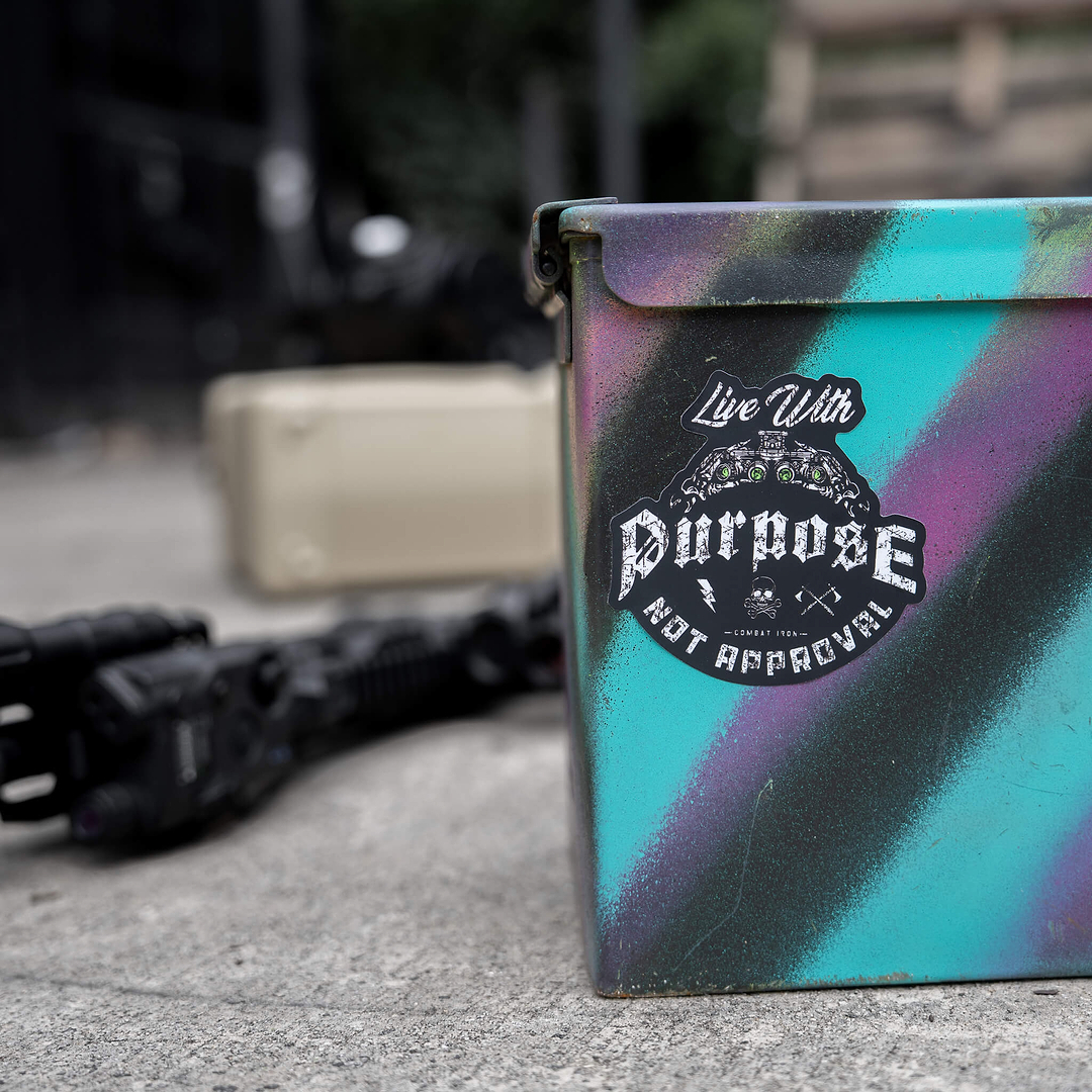 Live With Purpose, Not Approval Decal - Combat Iron Apparel Co.