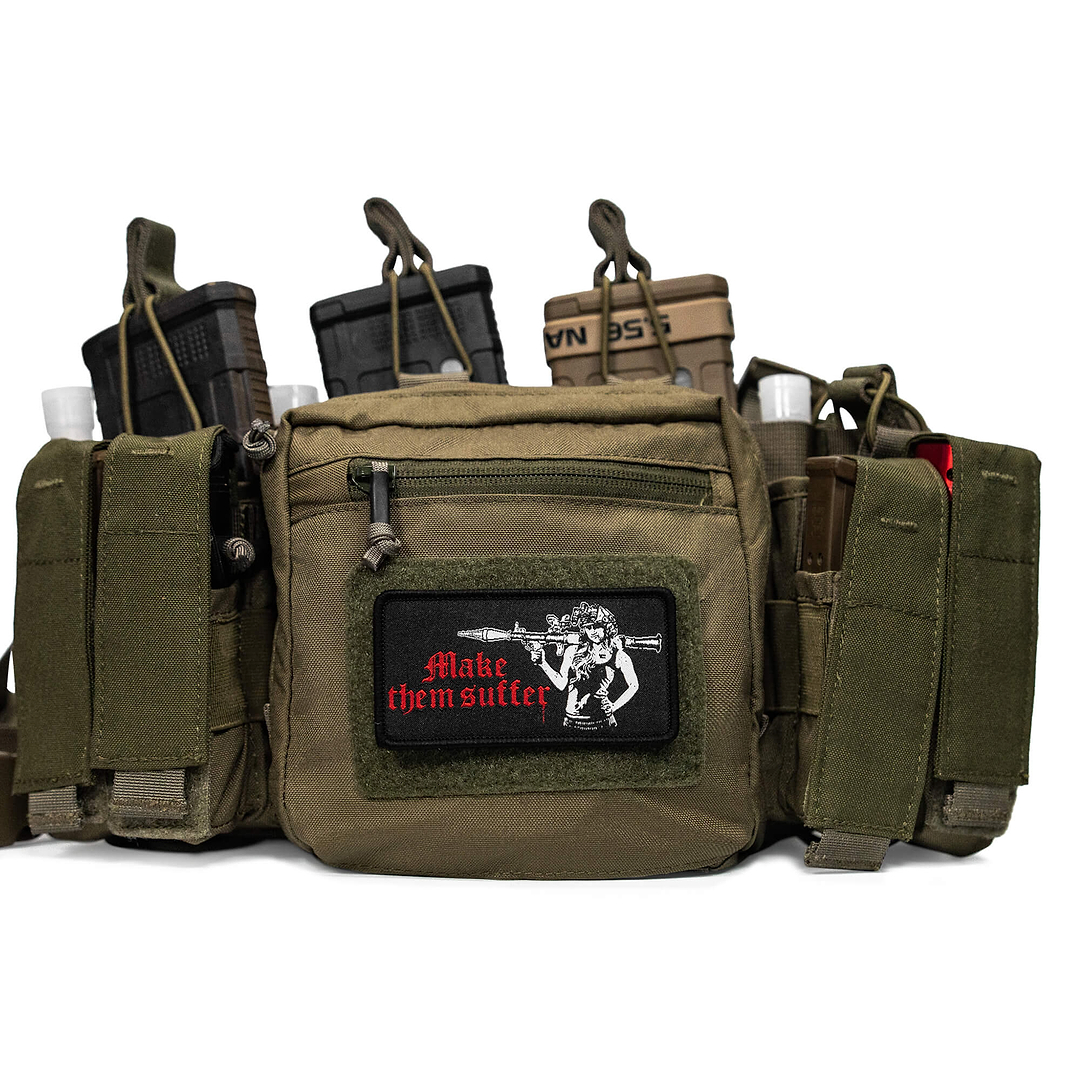Make Them Suffer Embroidered Velcro Patch - Combat Iron Apparel Co.