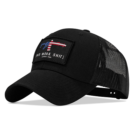 No Weak Shit Patch Snapback Hat - Combat Iron Apparel Co.