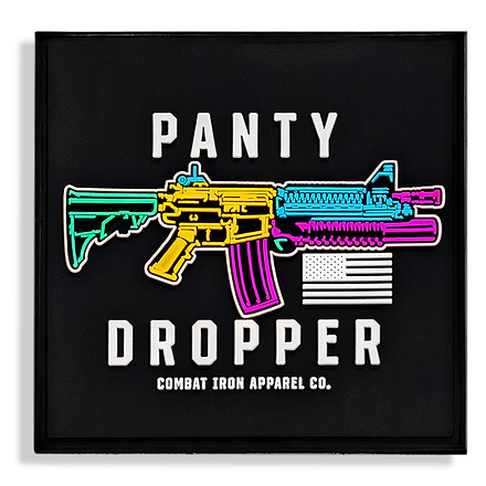 Panty Dropper PVC Patch - Combat Iron Apparel Co.