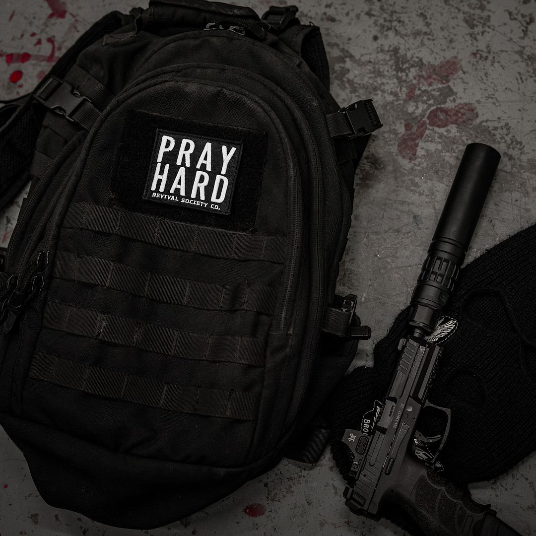 Pray Hard Velcro Patch