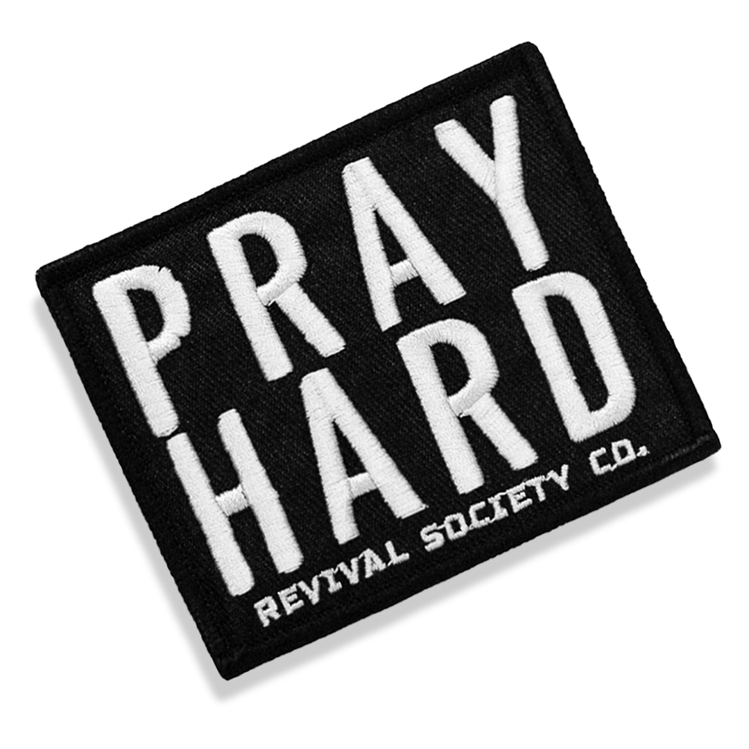 Pray Hard Velcro Patch