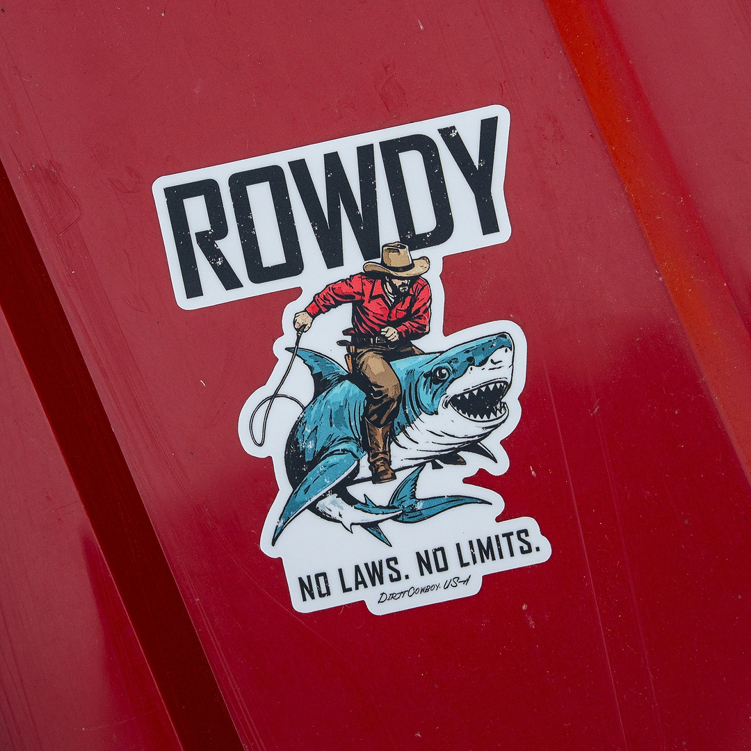 Rowdy No Laws. No Limits. Decal