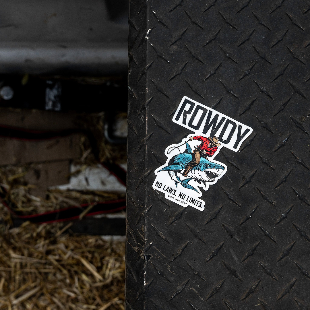 Rowdy No Laws. No Limits. Decal