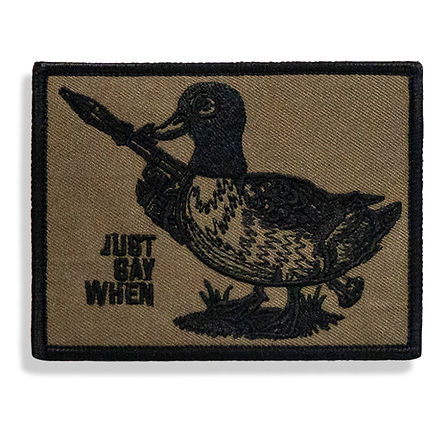 Just Say When Velcro Patch