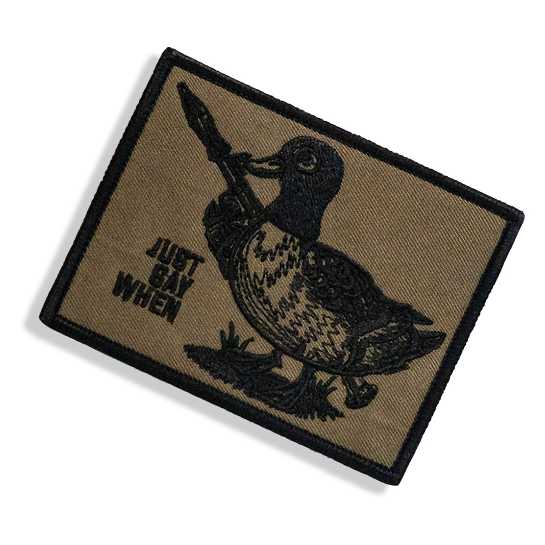 Just Say When Velcro Patch
