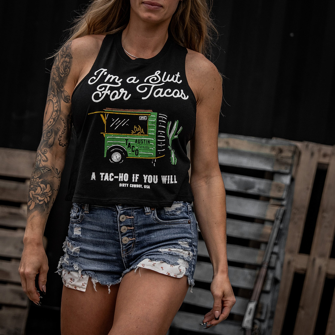 Slut For Taco's Women's Crop Tank