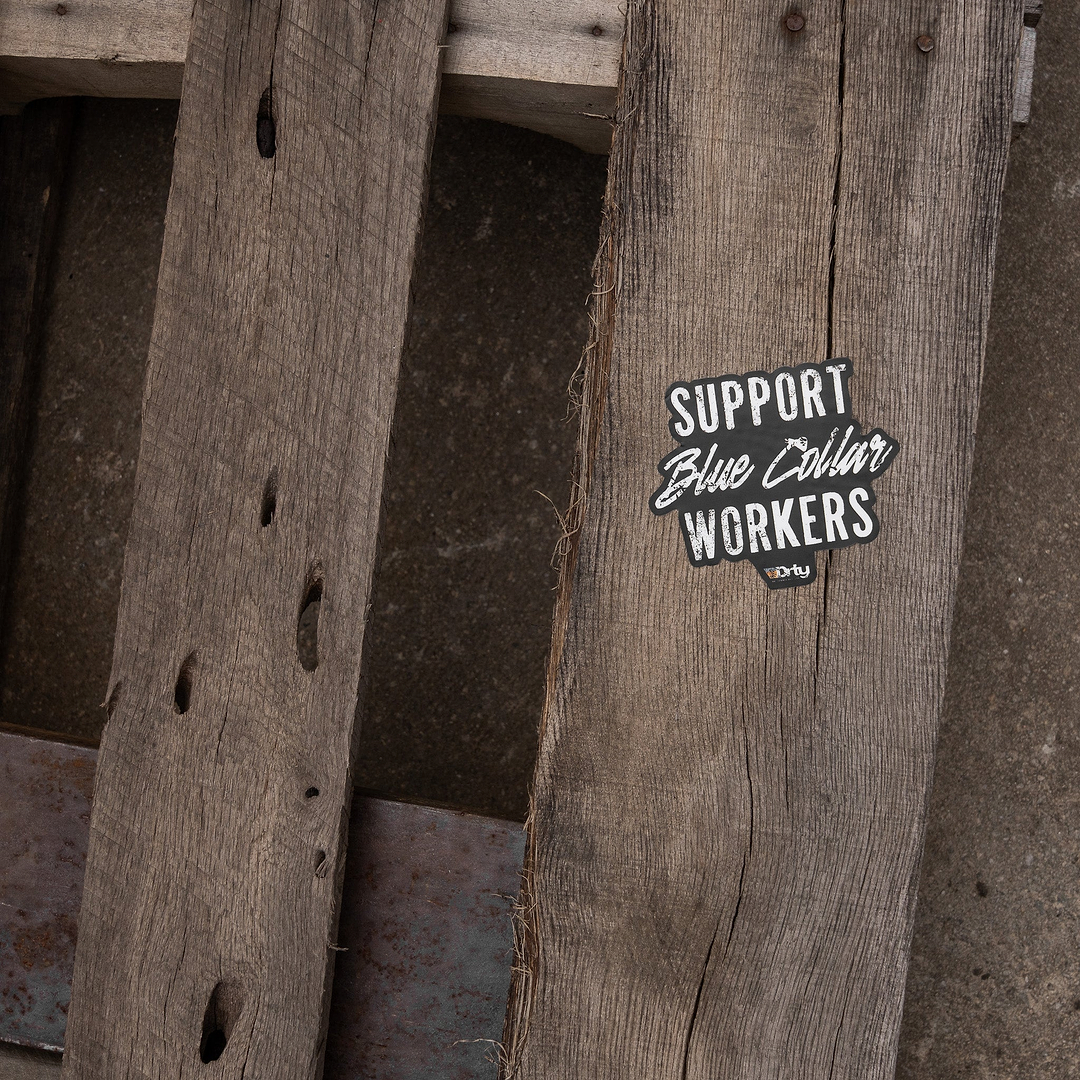 Support Blue Collar Workers Decal
