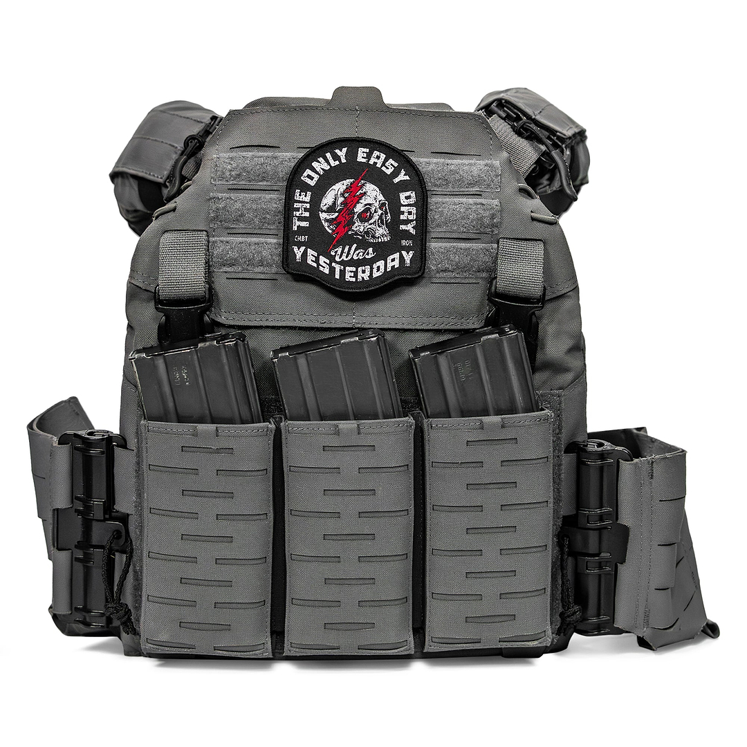 The Only Easy Day Was Yesterday Velcro Patch - Combat Iron Apparel Co.
