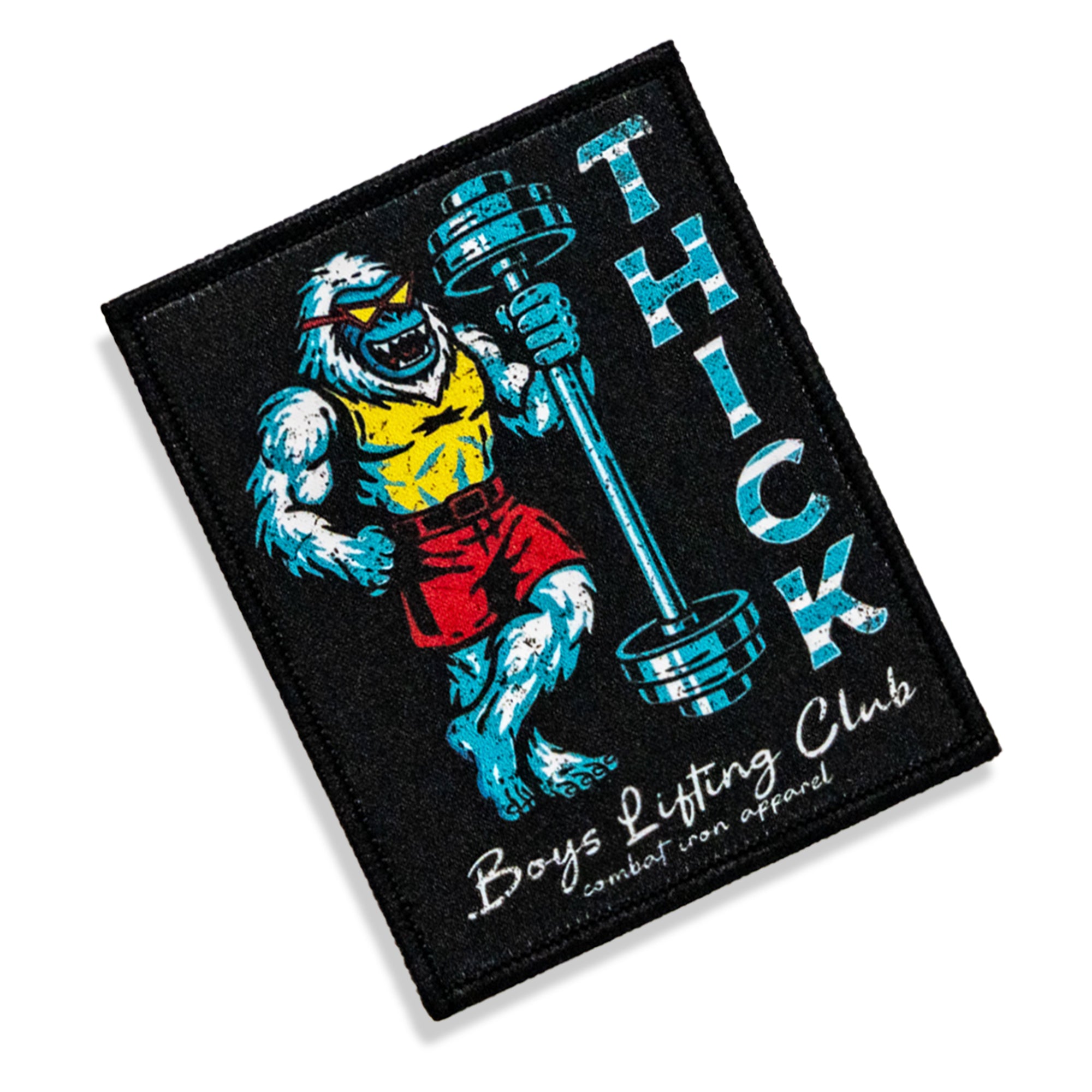 Thick Boys Lifting Club Velcro Patch | Combat Iron Apparel Co.