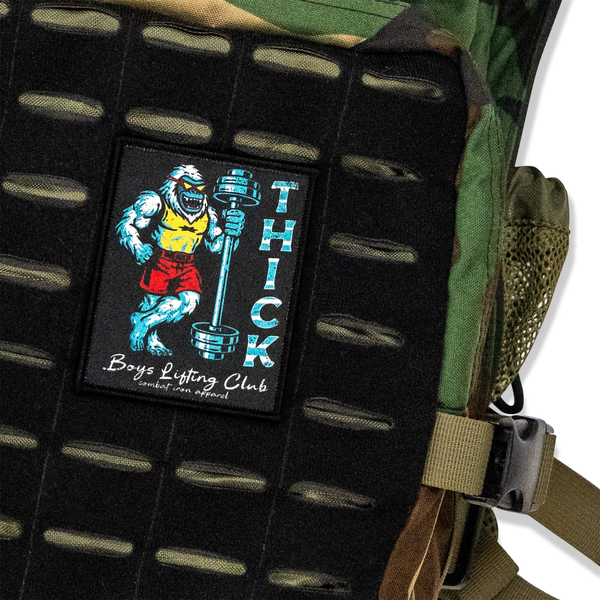 Thick Boys Lifting Club Velcro Patch | Combat Iron Apparel Co.