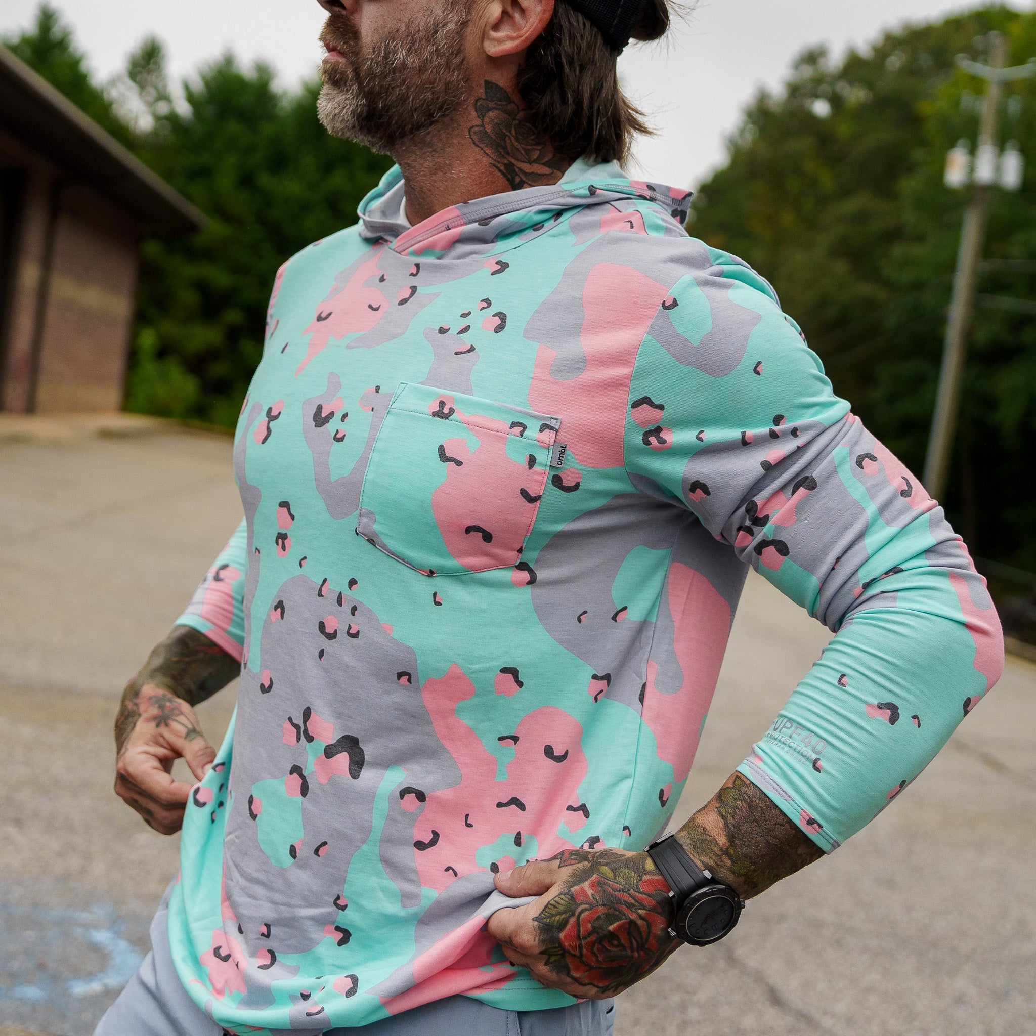 Men's Sun Protected Outdoors Performance Hoodie | Combat