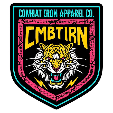 Retro Lion Branded Decal Sticker - Combat Iron Apparel Co.