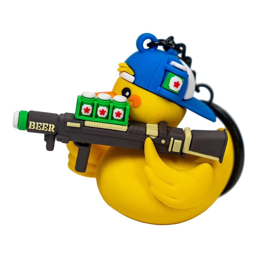 Beer Launcher TactiDuck 3D Rubber Keychain - Combat Iron Apparel Co.