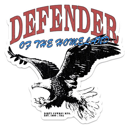 Defender Of The Homeland Decal Sticker - Combat Iron Apparel Co.