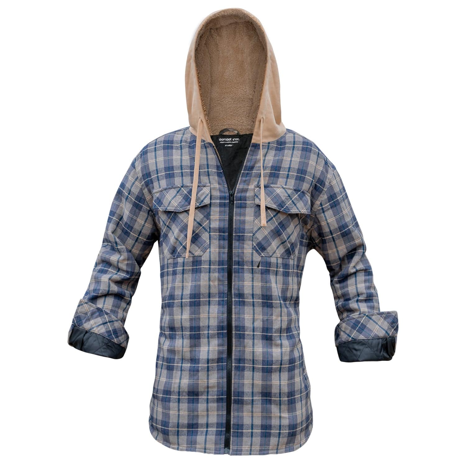 Expedition Plush Lined Winter Zip Up Flannel | Combat Iron Apparel Co.