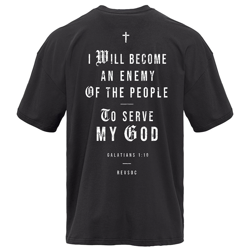 I Will Become An Enemy To The People Heavyweight Men's T-Shirt