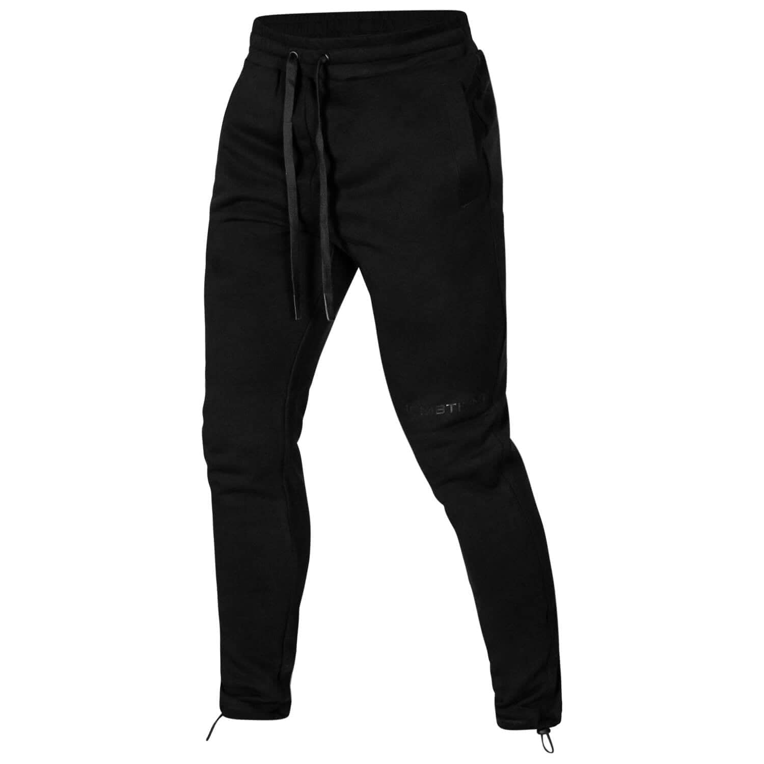 Black Men's Performance Adjustable Joggers | Combat Iron