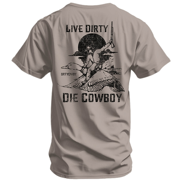 Live Dirty. Die Cowboy Men's T-Shirt