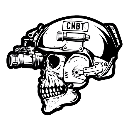 Skull Operator CMBT Decal Sticker - Combat Iron Apparel Co.