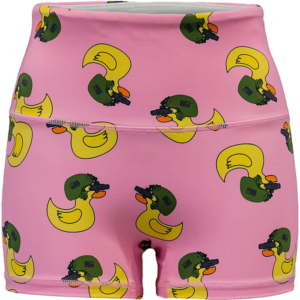 Ladies Seamless Front Performance Training Shorts V3 - Combat Iron Apparel Co. #color_tactiduck-pink