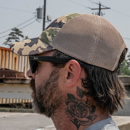 Ripstop Mesh Snapback Hat [no patch] - Combat Iron Apparel Co.