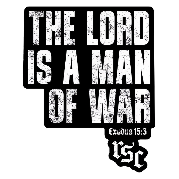 The Lord Is A Man Of War Decal