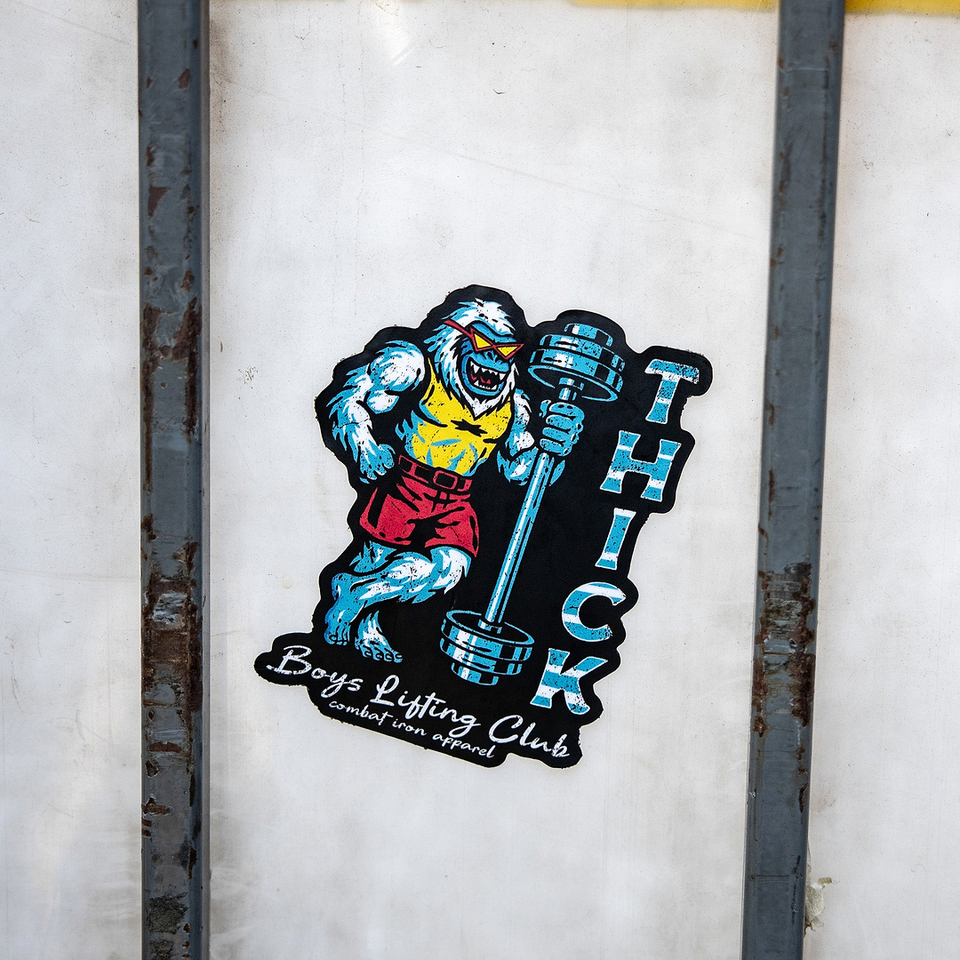 Thick Boys Lifting Club Yeti Decal