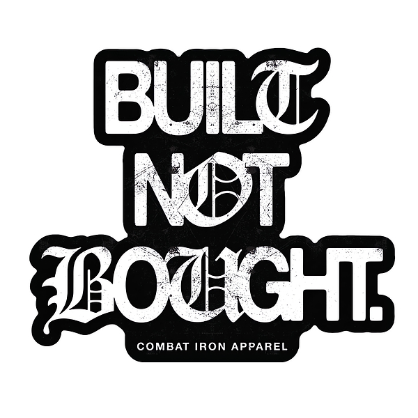 Built. Not. Bought. Decal