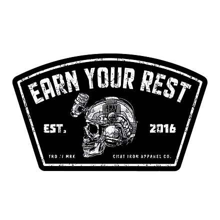Earn Your Rest Decal - Combat Iron Apparel Co.