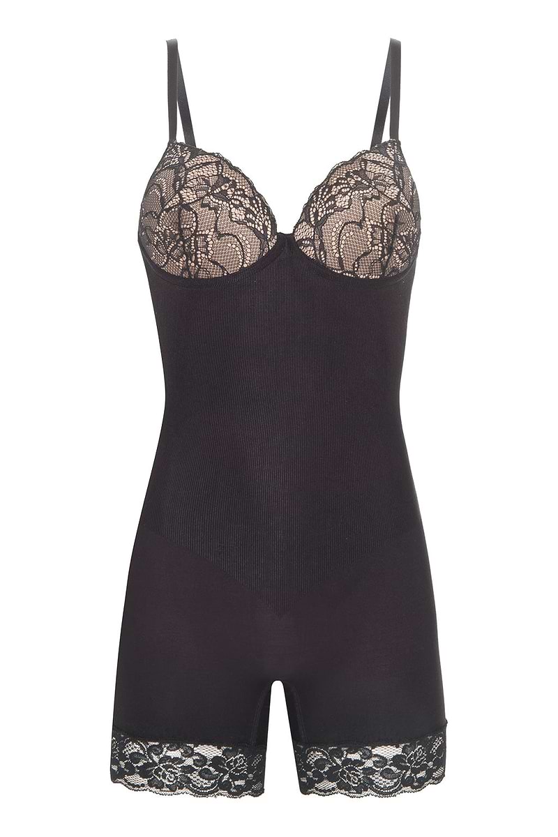 Plie SHADES Body Boxer Lace Women Corset Shapewear with Bra، Plie, Metro Brazil, Plie, Lupo, Loba Slim, Fruit De La Passion, Brazil, Brasil