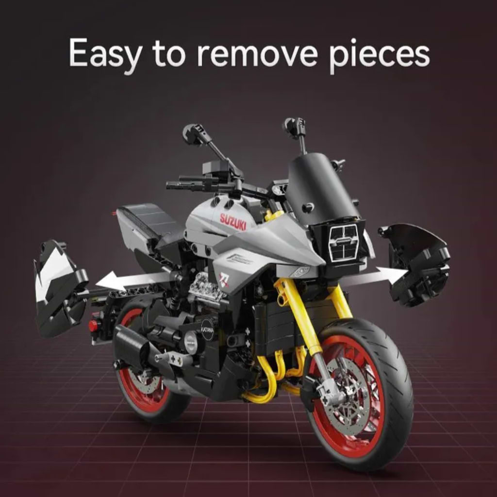 CaDA ブロック 1/6サイズ SUZUKI KATANA スズキ カタナ 2022 (1104ピース)　【スズキライセンス商品】