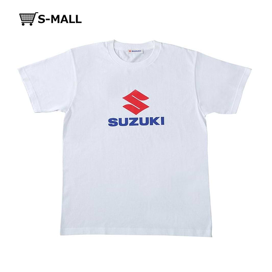 Tシャツ　S SUZUKIロゴ　ホワイト