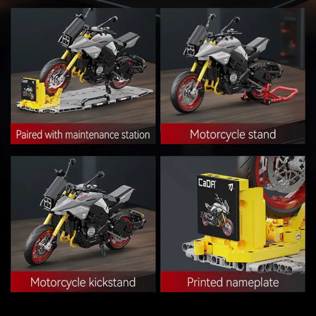 CaDA ブロック 1/6サイズ SUZUKI KATANA スズキ カタナ 2022 (1104ピース)　【スズキライセンス商品】