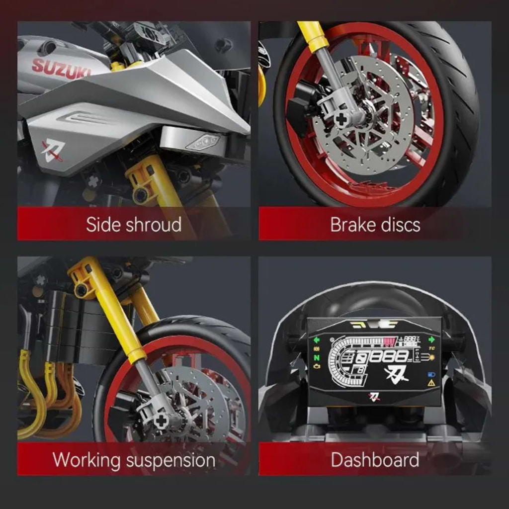 CaDA ブロック 1/6サイズ SUZUKI KATANA スズキ カタナ 2022 (1104ピース)　【スズキライセンス商品】