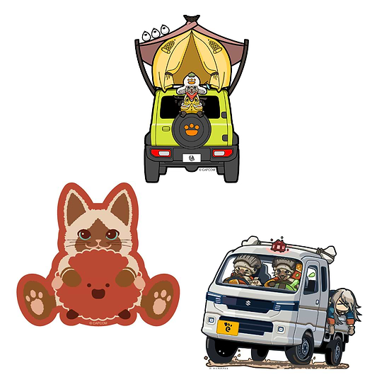 SUZUKI×MONSTER HUNTER WILDS コラボ ステッカーセットA【特別商品】