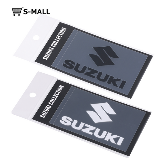 転写ステッカー　SUZUKIロゴ（縦組み）　1枚入り【ホワイト/ブラック】