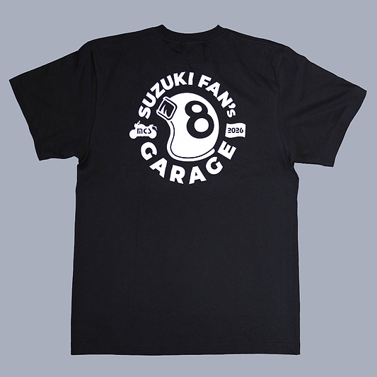 スズキモーターサイクルショー2026 オリジナルＴシャツ ビッグロゴＴ　ブラック　【特別商品】
