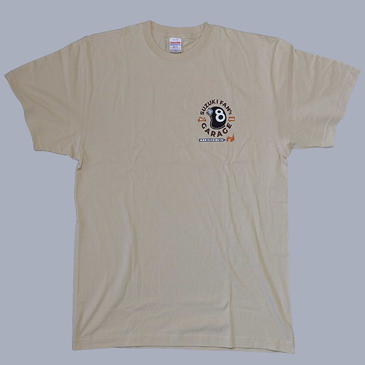 スズキモーターサイクルショー2026 オリジナルTシャツ ワンポイントロゴT サンドベージュ 【特別商品】