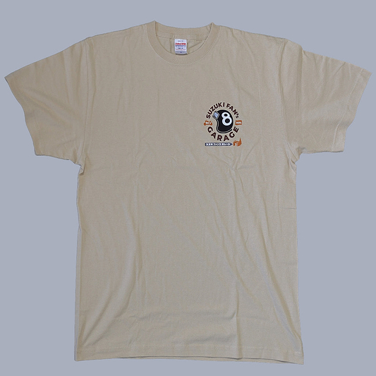 スズキモーターサイクルショー2026 オリジナルＴシャツ ワンポイントロゴＴ　サンドベージュ　【特別商品】