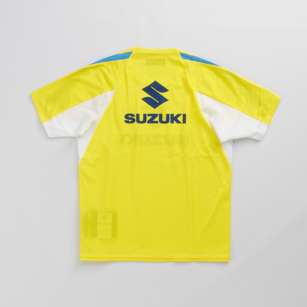 SUZUKI×KUSHITANI コラボ モトクロスTシャツ【イエロー/ブルー/ホワイト】
