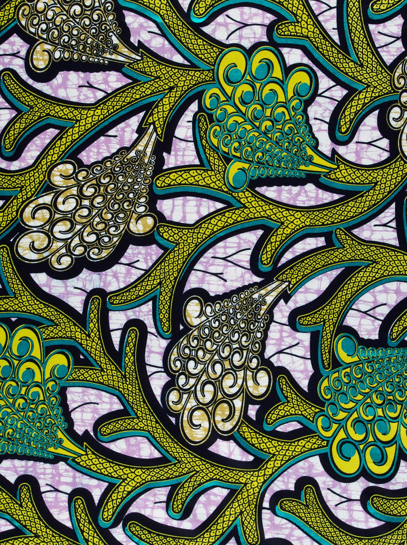 Vibrant african print fabric intricate super-wax vla0374.028