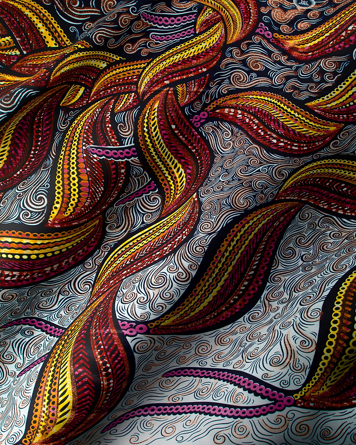 Grand Super-Wax | VLS1894.004 | Copper Glitter Embellished