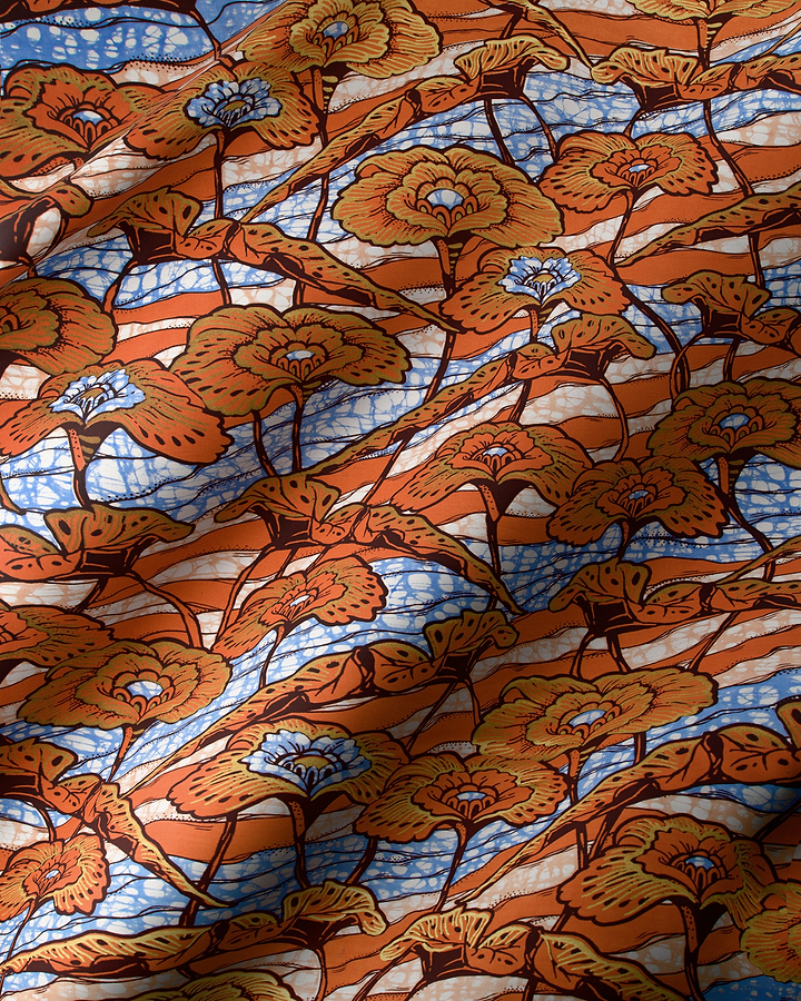 Floral patterned fabric super-wax vls4567.012
