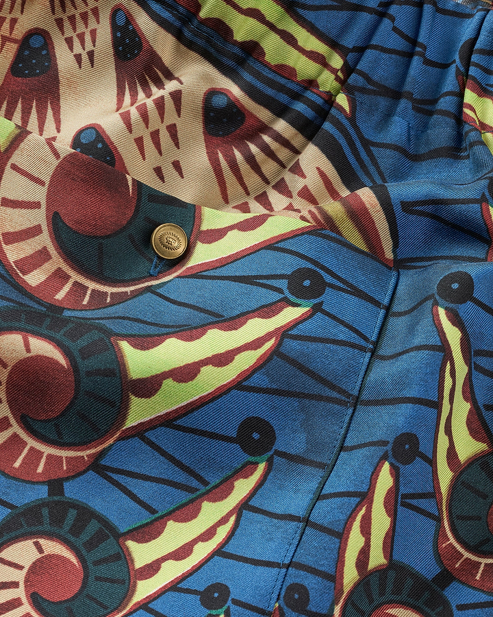 Blue shirt vibrant abstract pattern exclusive silks – trousers vlam25018.601