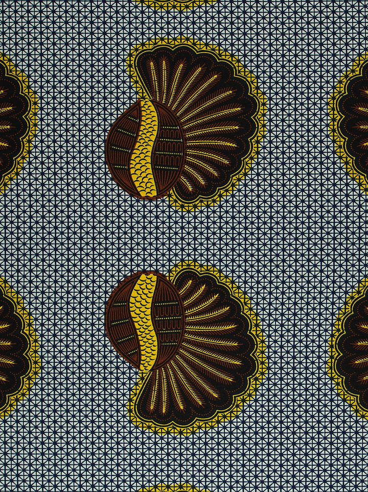 Wax Hollandais | VL00012.226 | Bunch of Bananas, Helmet, Kimba, Shell