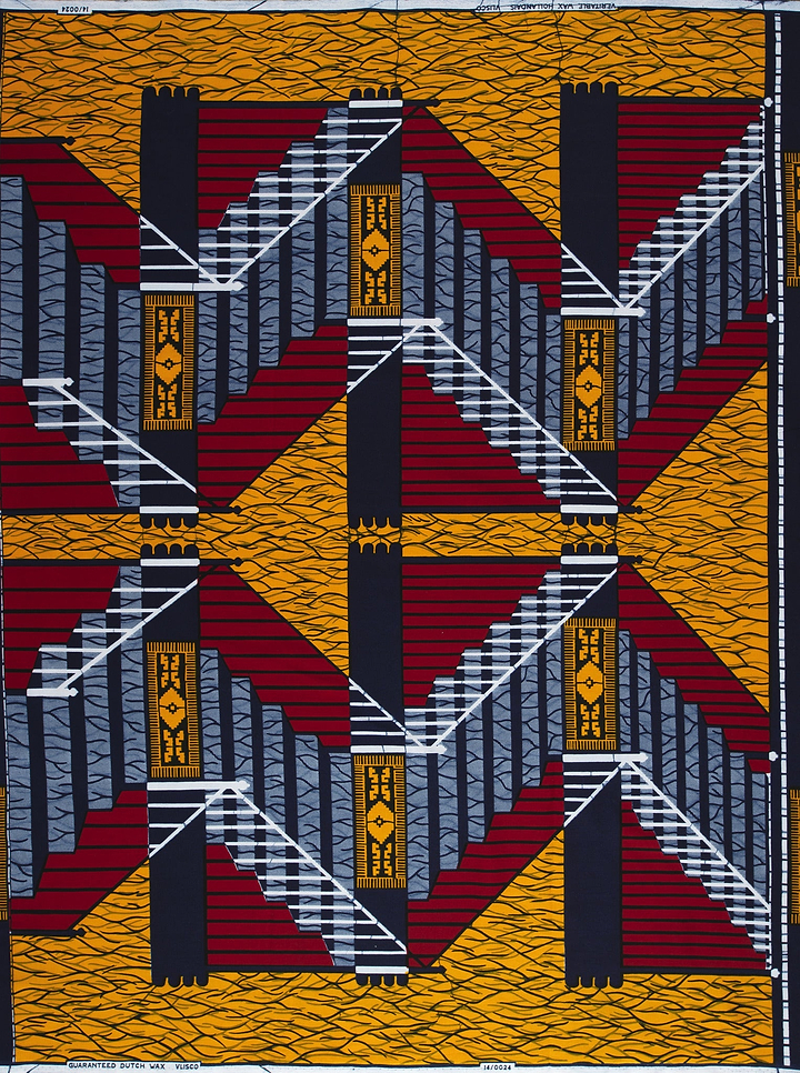 Wax Hollandais | VL00024.062 | Atrakpui Gtbele antwele, Big Step, Staircase