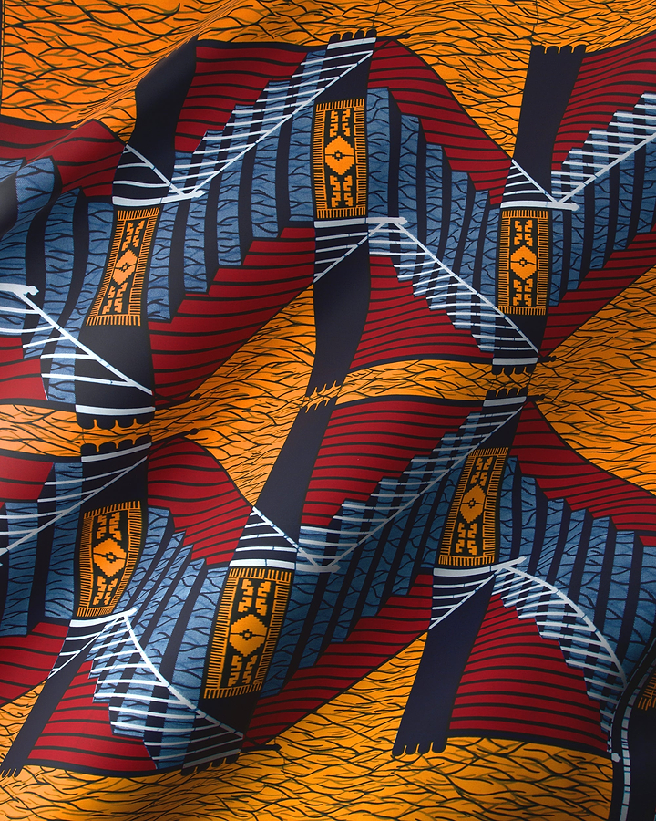 Wax Hollandais | VL00024.062 | Atrakpui Gtbele antwele, Big Step, Staircase